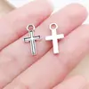 15 Estilos de Cruz Antiga de Prata com Gota de Óleo Colares Europeus e Americanos de Liga Corrente de Suéter Pingentes DIY Acessórios de Decoração de Roupas Materiais