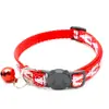Lazo Navideño Impreso para Mascotas de 1 cm Pajarita Cara de Gato Festiva Hebilla Pajarita Collar Decorativo Anillo para Cuello de Perro Gato Campana