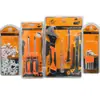 Herramientas de Ferretería para el Hogar Kit de Reparación Multifuncional: Destornillador, Llave Inglesa Ajustable, Probador de Voltaje, Martillo de Uñas, Cúter, Sierra de Mano