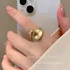 Anillo Abierto Irregular Mate con Sentido del Diseño para Mujer, Lujo Ligero Nicho Exquisito Anillo de Dedo Celebridad de Internet Moda Distintivo