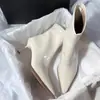 2026 Tendências de Moda Cor Sólida Bico Fino Salto Agulha Zíper Traseiro Botas de Cano Curto Estilo Coreano Elegante Moda Diária Botas de Moda