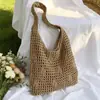 Bolso de Mano de Paja Tejido a Mano para Mujer 2026 Nuevo Estilo Bolso Versátil de Primavera y Verano Bolso de Hombro de Playa para Mujer