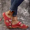 Nuevas Sandalias Bordadas de Flor Hueca Estilo Verano de Amazon, Pantuflas de Talla Grande para Mujer con Suela Plana de Comercio Exterior