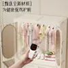 Armario plegable para uso doméstico, armario de almacenamiento multifuncional de doble puerta, organizador de ropa para bebé para dormitorio, pequeño armario de almacenamiento