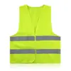 Chaleco Reflectante Ropa Reflectante para Coche para Ciclismo Tráfico Administración de Carreteras Construcción Saneamiento Chaleco Fluorescente Ropa de Trabajo de Seguridad