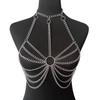Bambu, como roupas de fornecimento transfronteiriço Europa e Estados Unidos sexy corrente de metal moda oco menina quente peito corrente DL0029