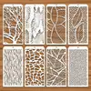 Modelo novo transfronteiriço Série de temas com textura geométrica Amazon Flores e plantas DIY Modelo oco Quadro de cópia para grafite