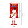 Banderas colgantes navideñas transfronterizas nuevas, decoraciones festivas, accesorios para fiestas, pancartas de tela con estampado de dibujos animados creativos y telas de fondo