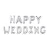 Ventas Directas de Fábrica HAPPY HAPPY WEDDING WEDDING traje de película de aluminio transfronterizo globo de película de aluminio con letra de 16 pulgadas
