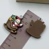 Acessórios de Resina de Natal Papai Noel Meias Flocos de Neve Pulseira Colar Chaveiro Pingente Acessórios de Joias DIY