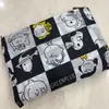 Bolsa de compras plegable Spot 210D bolsa tipo chaleco de dibujos animados portátil grande