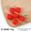Modelo de fruta en miniatura de simulación de fresa, cereza, naranja y arándano para juegos de comida caseros, accesorios para decoración de pasteles