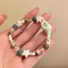 Pulsera Vacacional de Concha Estrella de Vidrio con Cuentas para Mujer Pulsera de Nicho Exquisita de Lujo Ligero Alto Valor de Belleza Pulsera para Estudiante