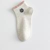 Selección estricta transfronteriza de calcetines de algodón para mujer con puntos, gasa, encaje de burbujas, calcetines de primavera y verano, nuevo algodón peinado, calcetines de barco de dibujos animados