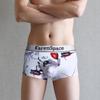 Pantalones Simples Cómodos Suaves para Hombre Pantalones Cortos de Fondo Holgado de Talla Grande de Seda de Hielo Pantalones de Cuatro Esquinas Ropa Interior Transpirable sin Costuras