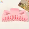 Pinza Cuadrada Suave de Silicona Qiyue, Segura y Amigable con el Cabello, Pinza Sencilla para el Cabello para Mujeres, Estilo Otoño e Invierno, Pinza de Tiburón Grande de Gama Alta