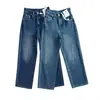 ¡Serie Etiqueta Dorada! Ajuste clásico recto y slim, elasticidad en cuatro direcciones, bloques de color, jeans rectos bordados inspirados en lo vintage para mujer, colección de otoño