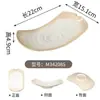 Estilo Natural Melamina Imitação Porcelana Comercial Churrasqueira Panela Quente Prato de Arroz Bonito com Design de Borda Único, Prato Redondo, Prato Retangular