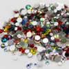 Brocas para uñas de diamante plano de vidrio de tamaño mixto y color mixto #6-#20 accesorios para ropa accesorios para joyería DIY al por mayor
