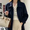 Roupas Femininas Roupas Femininas Coreanas Dongdaemun Alta Qualidade Moda Casaco de Lã Solto Jaqueta Manga Longa Casaco de Lã Quente