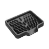 Tapete Drenante Inclinado de Silicone, Suporte de Tigela Guia de Água, Tapete para Secar Louça, Tapete Filtro de Água Funil, Placa Drenante, Porta-copos Filtro de Fogão