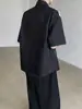 Camisa de Retalhos Retro Americana com Zíper de Manga Curta para Homens, Novo Estilo de Verão, Jaqueta Camisa de Marca Tendência de Alto Padrão Nicho