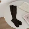 Calcetines de Malla Hueca para Pantorrilla para Mujer, Calcetines Largos Estilo Ballet, Calcetines de Encaje Tejidos de Algodón, Calcetines Largos Retro Japoneses de Otoño e Invierno