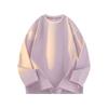 Camiseta Suelta con Hombro Caído para Hombre, Top Casual Simple de Cuello Redondo para Primavera y Otoño, Camiseta Básica para Hombre con Bloques de Color Inspirados en Líneas