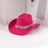 Sombrero de ala ancha estilo vaquero bohemio unisex turquesa de moda para banda de sombrero Temu