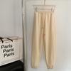 [Selección estricta] 2022 otoño e invierno nuevos pantalones para mujer más terciopelo coreano red pantalones rojos Harlan punta pantalones deportivos casuales