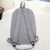 Mochila Escolar Versión Coreana Femenina Yongsu Ulzzang Estudiante de Secundaria Mochila Elegante de Pana Estilo Preppy Mochila Femenina