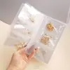 Bolsa de Almacenamiento para Joyería, Pendientes, Collares, Joyas, Bolsa Transparente Sellada de PVC Antioxidation, Libro de Almacenamiento para Pendientes de Anillo, Pulseras