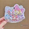 Pinza para el Cabello Infantil Linda Caricatura Oreja de Oveja Pinza para Flequillo de Niña Pinza de Cobertura Completa Pinza para Cabello Suelto de la Frente de Bebé Accesorios para el Cabello Niña