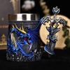 Exportación a Europa, vaso de cerveza de alta calidad con forma de espada de dragón, taza creativa con estatua de dragón en 3D, taza de agua de acero inoxidable.