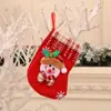 Meias de Natal Transfronteiriças, Enfeites para Árvore de Natal, Sacolas de Presente para Crianças, Pingentes de Meias Pequenas de Natal, Sacolas Decorativas para Doces