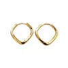 Minimalistas Brazaletes para Oreja Estilo Ol Hechos de Plata S925, Versátiles y Discretos para el Uso Diario, Simples y Lineales con Forma de Diamante Lisa