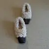 Mocasines de Cuero Retro de Punta Cuadrada sin Cordones con Suela Gruesa y Tacón Grueso 2026 Elegantes Versátiles Adelgazantes Cálidos