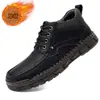 Nuevas populares botas Martin para hombre para otoño e invierno, botines de hombre de talla grande, zapatos casuales de cuero, botas de trabajo cosidas a mano