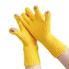 Guantes de Lana Tejida de Color Sólido para Mujer Otoño e Invierno Pantalla Táctil Jugar Teléfono Móvil Estilo Coreano Modernos Distintivos Dedos Abiertos Guantes Cálidos para Dedos