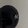 Clavo de Hélice para Oreja Dulce y Fresco Serie Punk y2k Clavo de Hélice de Acero de Titanio Clavo de Oreja de Rosca de Mariposa Clavo de Oreja Pequeño Accesorios para Orejas