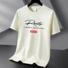 Venta al por mayor de fábrica camiseta de algodón de verano de manga corta para hombre y mujer manga media moda casual chaqueta de estudiante talla grande camiseta básica generación cabello