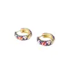 Pendientes de Aleación Europea y Americana Nuevos Estampados Hechos a Mano con Cuentas para Mujer Venta Caliente Transfronteriza Múltiples Elementos Exquisitos Pendientes Creativos que Combinan con Todo