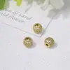 Conjunto Ouro de Areia que Preserva a Cor com Contas de Seis Palavras de Diamante Acessórios para Pulseira DIY Acessórios de Contas para Colar Joias de Diamante
