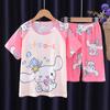Pijama de verano para niñas, ropa de casa para niños, traje de manga corta, para niños y niñas, traje de bebé, ropa de casa para niños, entrega de una pieza