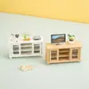 Casa de Muñecas Casa de Muñecas Modelo Miniatura Gabinete de TV Gabinete Combinado Modelo Mini Aparador 1:12 Minutos Ob11