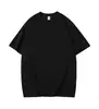 Nueva Camiseta de Hombre Hualiang Feeling Solona Verano Transpirable Cuello Redondo Color Sólido Casual Manga Corta Logo Estampado 220g
