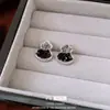 Pendientes de Calabaza de Vidrio con Circonita de Aguja Plateada, Nuevo Diseño Estilo Chino, Pendientes de Alta Gama, Lujo Ligero, Exquisitos, de Nicho, Versátiles