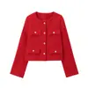 Moda Europeia e Americana Transfronteiriça Aliexpress Ins Venda Quente Blazer Curto com Gola Reversível
