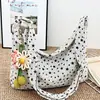 Bolsa Tote Moda Estilo Coreano para Mulheres, Bolsa Dumpling Casual Simples de Grande Capacidade, Bolsa Transversal de Ombro Único para Estudantes Escolares e Deslocamento