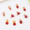 2021 nuevo aleación gota de aceite diamante Tigre accesorios diy rojo zodiaco Tigre collar pulsera accesorios para tocado lote